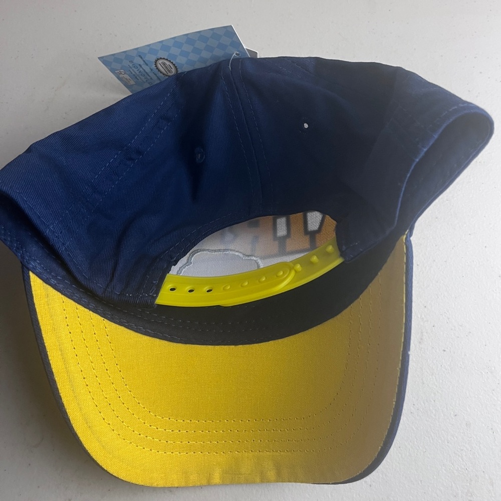 Kirby Kids Navy and White Cap with Pink Character Patch - Picture 3 of 3